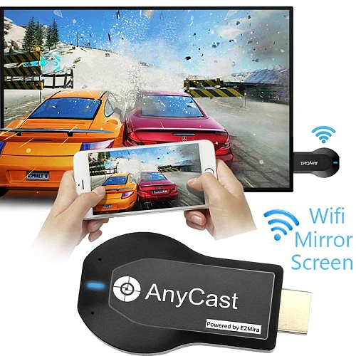 WiFi Display Dongle, 4K Wireless HDMI Display Adapter, 1080P Mobile Screen Mirroring Receiver Dongle to TV/Projector Receiver Compatible with Android Mac IOS Windows
