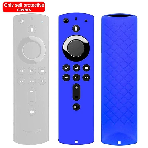 Protective Case 5.9 Inch Cover Soft Silicone Skin Sleeve Shockproof Anti-Slip for Amazon Fire TV Stick 4K Remote Control, Only available for Fire TV Stick 4K/Fire TV (3rd generation)/Fire TV Cube remote control