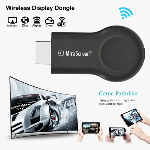 Mirascreen E8 Miracast Wireless  DLNA AirPlay Mirror Same Screen 5G WIFI Display for iOS Android Dongle TV Stick PK Chromecast