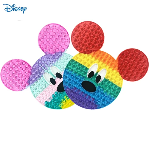 40cm Disney Mickey Mouse Fidget Toys Anti Stress Big Push Bubble Sensory Relief Kawaii Figet For Children Gift Anime Figure Boys
