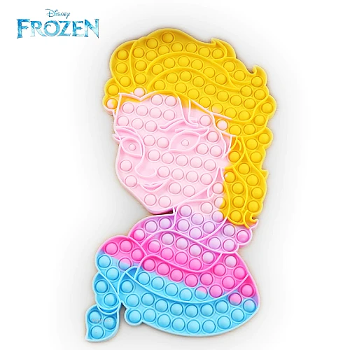 Disney Frozen 2 Elsa & Mickey Mouse Figet Push Bubble Fidget Toys Anti Stress Sensory Antistres Silicone Squeeze Relief Anime Kawaii Girls Gift