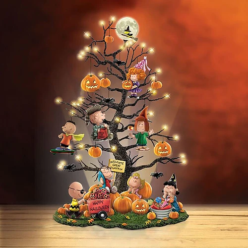 Halloween Decorations For Home Illuminated Halloween Tree Lighted Retro Halloween Tree Pumpkin Topper Decor Party Decoration