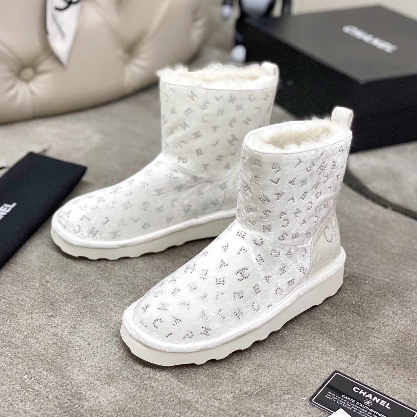 chanel winter boots