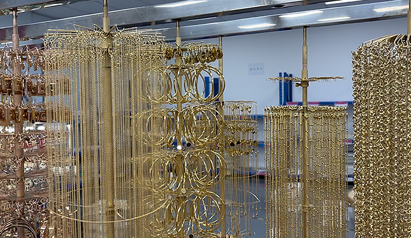 Touchlove Jewelry PVD finishing process for stainless steel jewelry