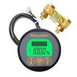 Popsail 12/24V 50A 100A 350A battery capacitor indicator voltage meter amp meter