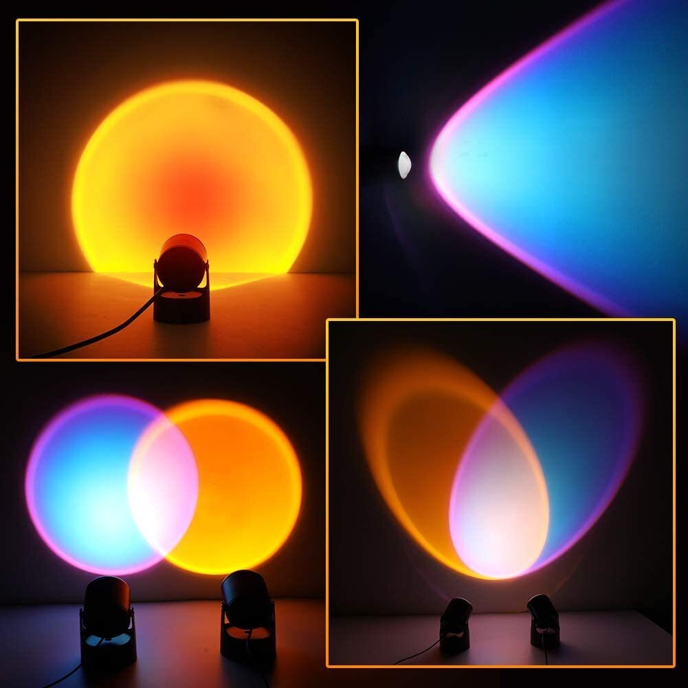 US$ 26.99 - Sunset Projector LED Projection Night Lights - www.lemoniyy.com