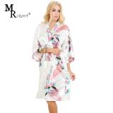 Sexy Deep V-neck Silk Kimono Nightdress Women Satin Bath Robes Sleeping Wear Ladies Silk Pajamas