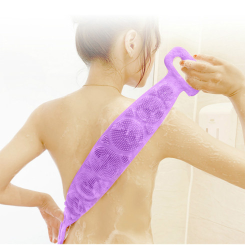 Bath towel silicone rubbing back towel