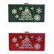 Luxury Merry Christmas Tree Rhinestone Bling Crystal Shoulder Bag Clutch Evening Party Hand Bag Crystal Purse