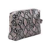 Luxury Snakeskin Makeup Bag Clutch Cosmetic Bags Retro Cosmetic Pouch Toiletry Travel Organizer for Women, Cosmetics, Make Up Tools