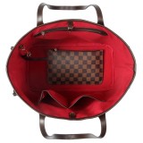 Checkered Tote Shoulder Bag with inner pouch