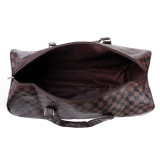 Luxury Checkered Travel Bag for Women Man Classic HandBags PVC Leather
