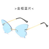 Cheap Sun Glasses Multicolor Multi Color Women Butterfly Shape Sunglasses