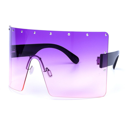 2020 New Fashion PC Plastic Square Frame Shades Sunglasses For Women