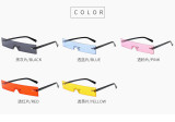 New Design Latest Fashion Small Rimless Rectangle Lens Square Frame Man Women Sunglasses