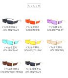 Fashionable Small Rectangle Lens Female Ladies Sun Glasses Women Fashion Trends Stylish Metal Sunglasses