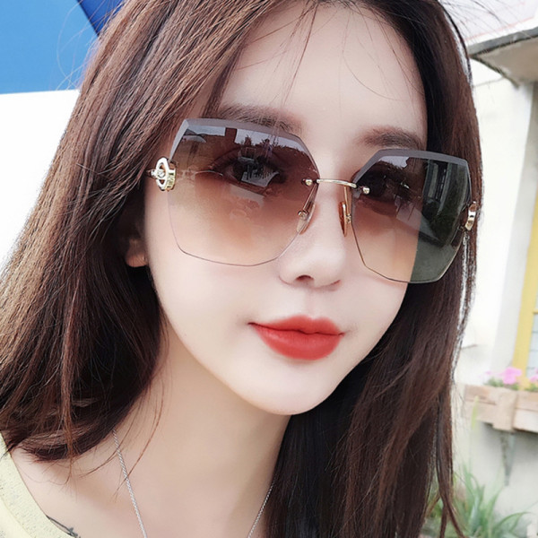 Summer Ladies Female Sun Glasses Women Metal Polygon Sunglasses