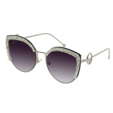 Fashion Diamond Rhinestone Cateye Cat Eye Sunglasses