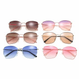 2020 Fashion Women Metal Irregular Shape Sunglasses Sun Glasses