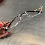 2020 latest fashion non-lens diamond rhinestone decorative glasses