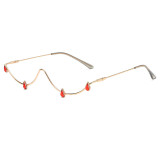 Fashion Luxury Rhinestone Eyeglasses Glass Frames With Diamond