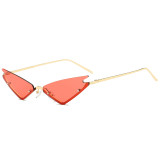 2021 Fashion Women Small Cateye Cat Eye Mirror Sunglasses