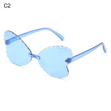 Wholesale New Popular Funny Cute Latest Fashion Girl Child Children Kids Butterfly Shape Frame Shades Sun Glasses Sunglasses