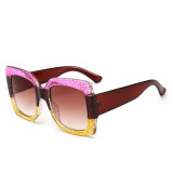 Big Frame Trendy Eyewear Fashion Retro Vintage Square Sun Glasses Women Sunglasses