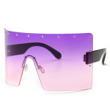 2021 Trending Uv400 Gafas Oversized Shades Sun Glasses Integrated Sunglasses