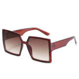 2021 Eyewear Big Size Square Shades Flat Top Frame Oversized Sun glasses Men Women Sunglasses