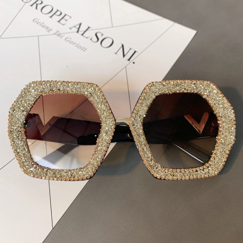 Wholesale Women Rhinestone Eyewear Diamond Sunglasses With Bling