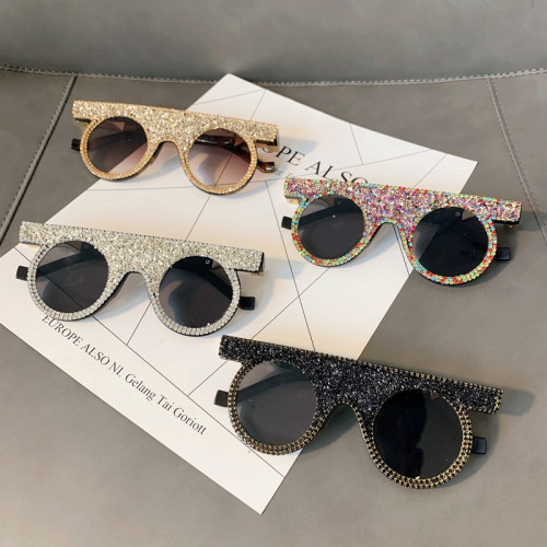 Wholesale 2021 Summer Trendy Women Diamonds Bling Shades Sunglasses