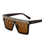 2021 Trending Sunglasses Women Diamonds Decorated Bling Sun Glasses