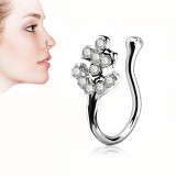 Non Piercing Clip On Nose Rings Rhinestone Nose Ring Diamond Stud