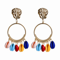 2021 Boho Natural Colorful Sea Pearl Shell Earrings Jewelry