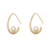 Hypoallergenic Lightweight Cutout Thin Wire Drop Minimalist Earrings