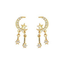 Rhinestone Statement Moon Star Earings For Women 2021