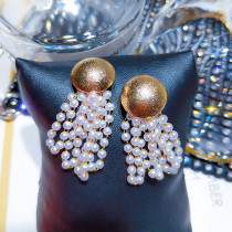 Fasion 2021 Simple Fringed Pearl Earrings Women