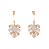 2021 Trendy Earring Style Matte  Gold Plating Acetic Acid Plastic Leaf Dangle Earring  Earring For Women