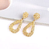 6*2.2Cm Waterdrop Gold Drop Earings 2021