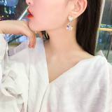 Love Heart Pearl Glass Water Polo Resin Ball Earrings Korea Dongdaemun Cute Sweet Candy Statement Earrings Unique Earrings Women