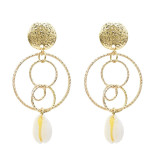 Decorated Drop Shell Fashion Earrings 2021