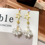 Long Star Pearl Earrings 2021 Women Hypoallergenic Earrings Hypoallergenic