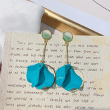 Colored Drop Glaze Flower Earrings Designer Earrings For Cute Girls Cute Korean Earrings