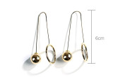 Wholesale European Gold Plating Geometric Metal U Wire Hook  Earrings