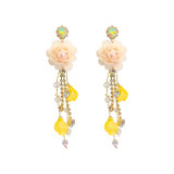 Yellow Flower Womens Jewellery Summer Accessories Earrings 2021 Jewelry