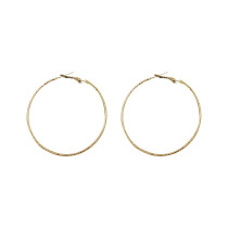 Modern Bar Big Geometric Design Nickel 14K Gold Plated Hoop Earrings Hoop Earrings Gold Plated