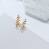 2021 Black Exquisite Ear Earring Climber Leaf