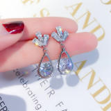 Big Crystal Elegant Earrings