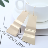 Wholesale Hook Earring  Fashion Smooth Geometric Metal Dangle  Earring  Style  For Womens